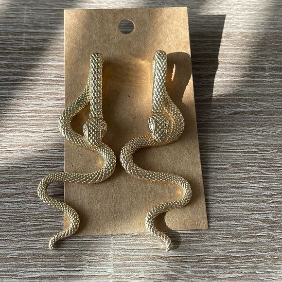 Snake drop earrings N76 - Picture 2 of 4